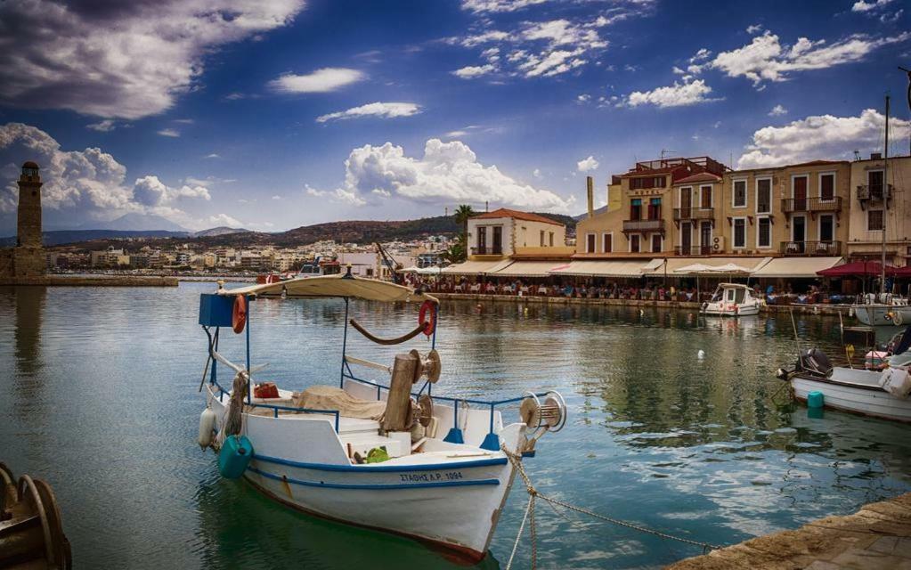 Sea View Cozy Studio Near Center Of Rethymno Town Bagian luar foto