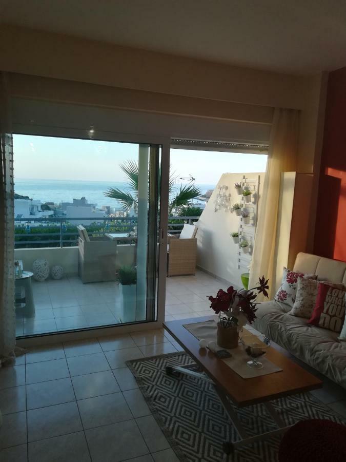 Sea View Cozy Studio Near Center Of Rethymno Town Bagian luar foto